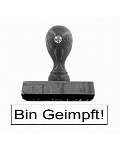 Bin Geimpft! Stempel