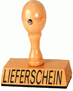 Lagertext Stempel Lieferschein