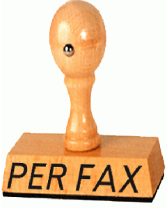 Lagertext Stempel Per Fax