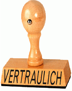 Lagertext Stempel Vertraulich